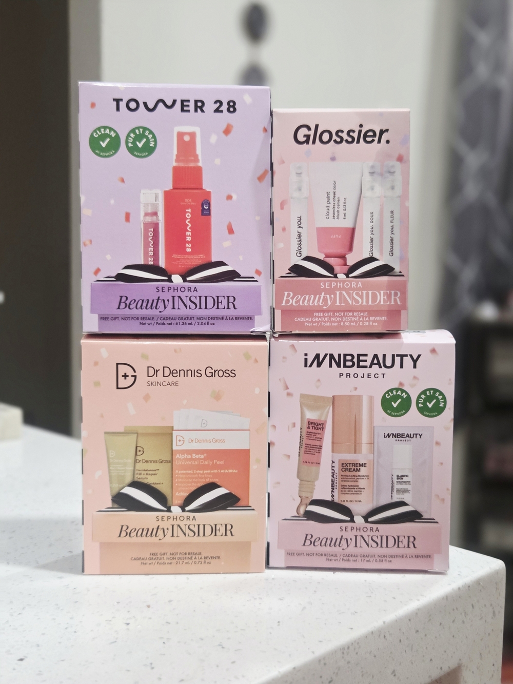 Sephora BeautyINSIDER Tower 28 & Brands Pink Gift Set X4